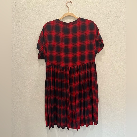 Anthro plaid loose Christmas dress - Picture 2 of 2
